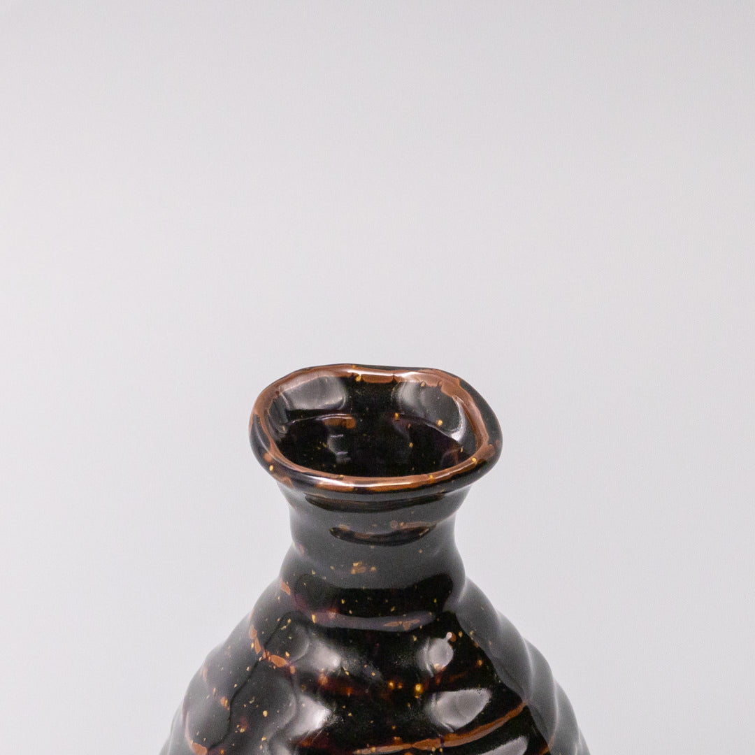 Premium 180ml Tenmokku Glaze Ceramic Sake Jug Japanese Pourer