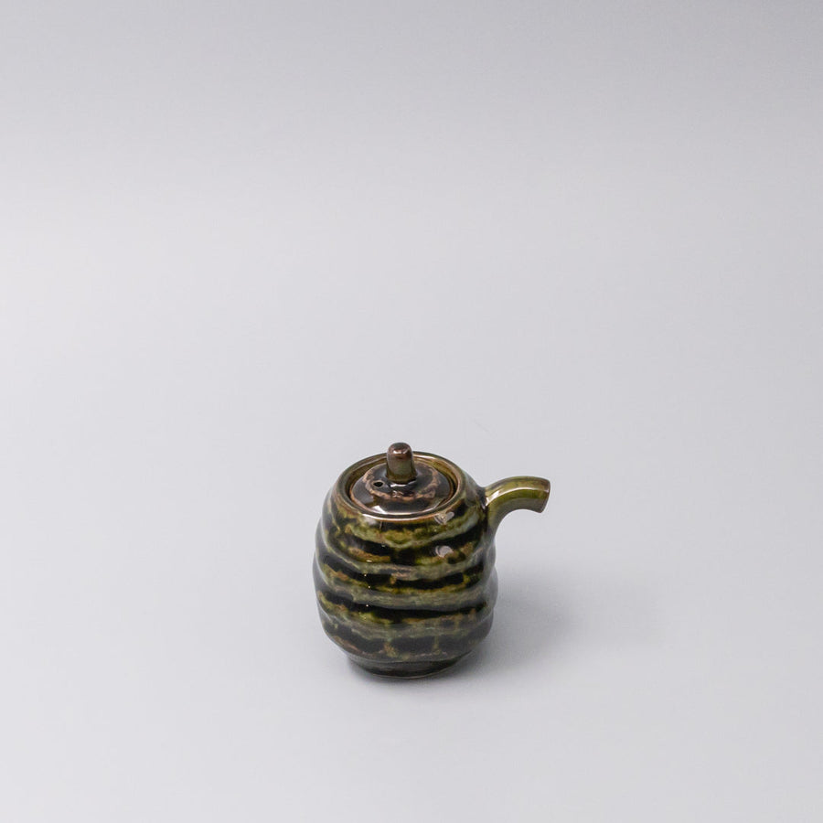 Premium Rustic Sage Brown Soy Pot – Compact Sauce & Condiment Server