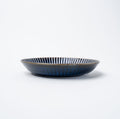 Premium High Rim Plate with Navy Sendan Glaze - 22.5cm