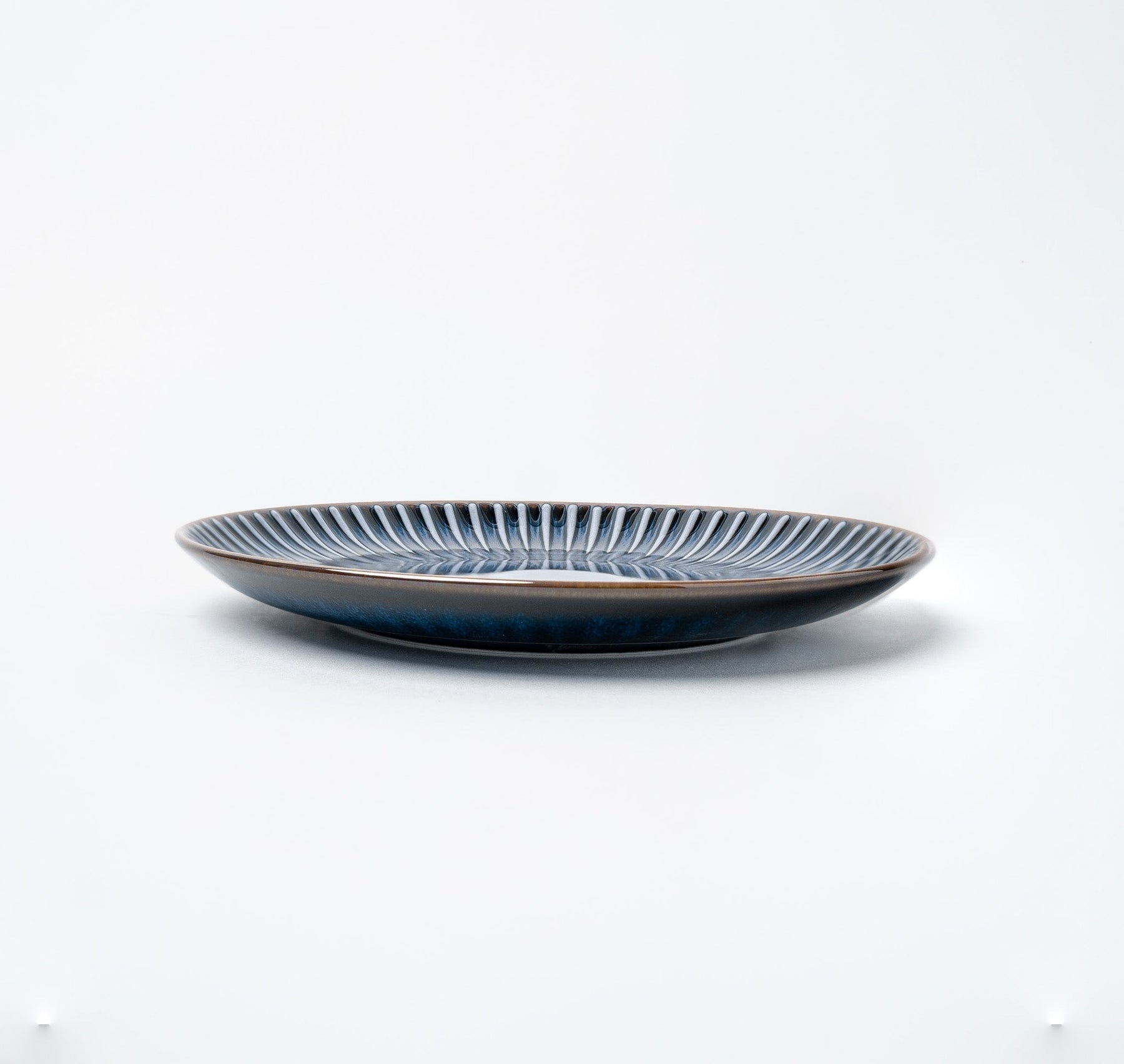 Premium Side Plate with Navy Sendan Glaze - 20.5cm
