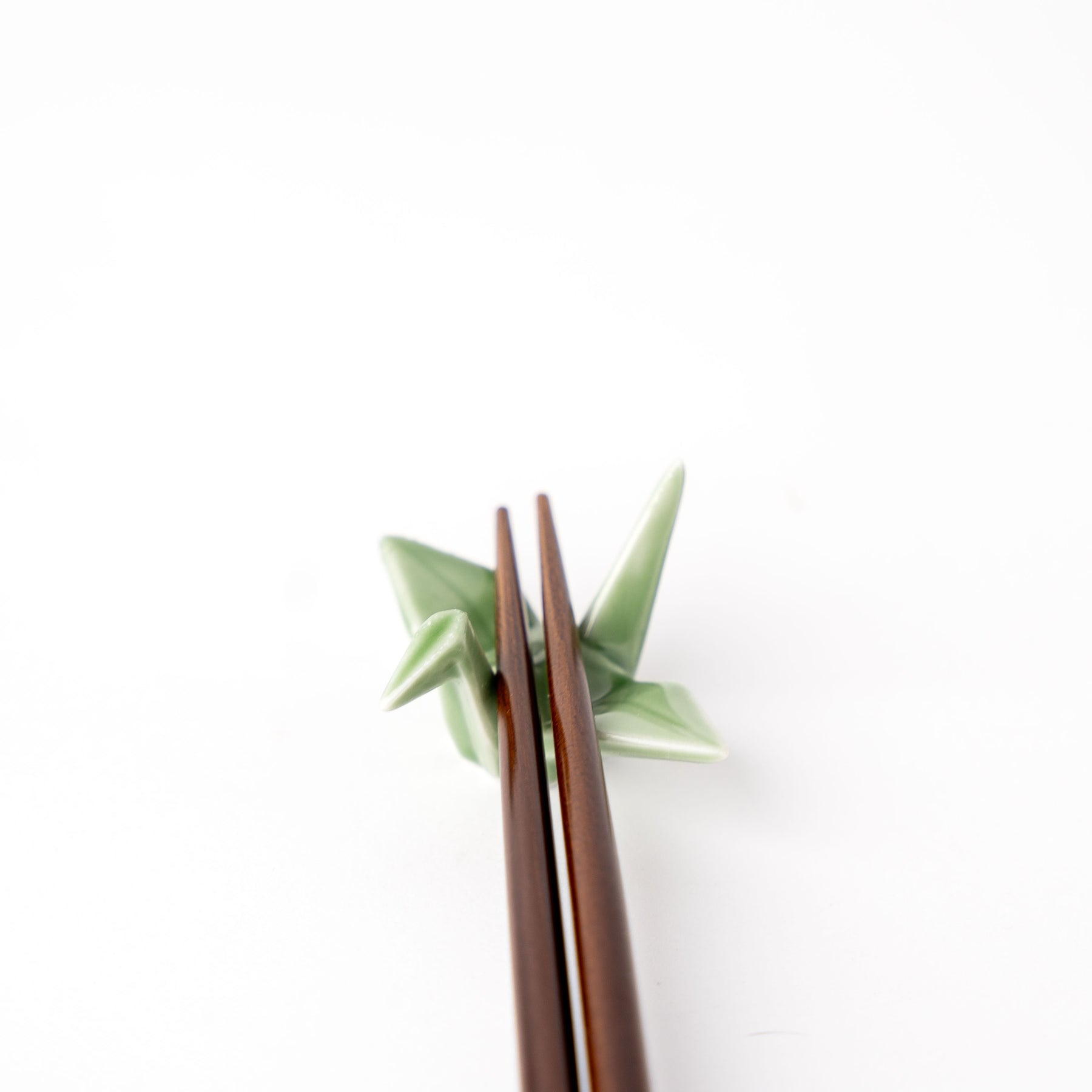 Green Origami Crane Chopstick Rest Dishwasher Microwave Safe Dining Tableware