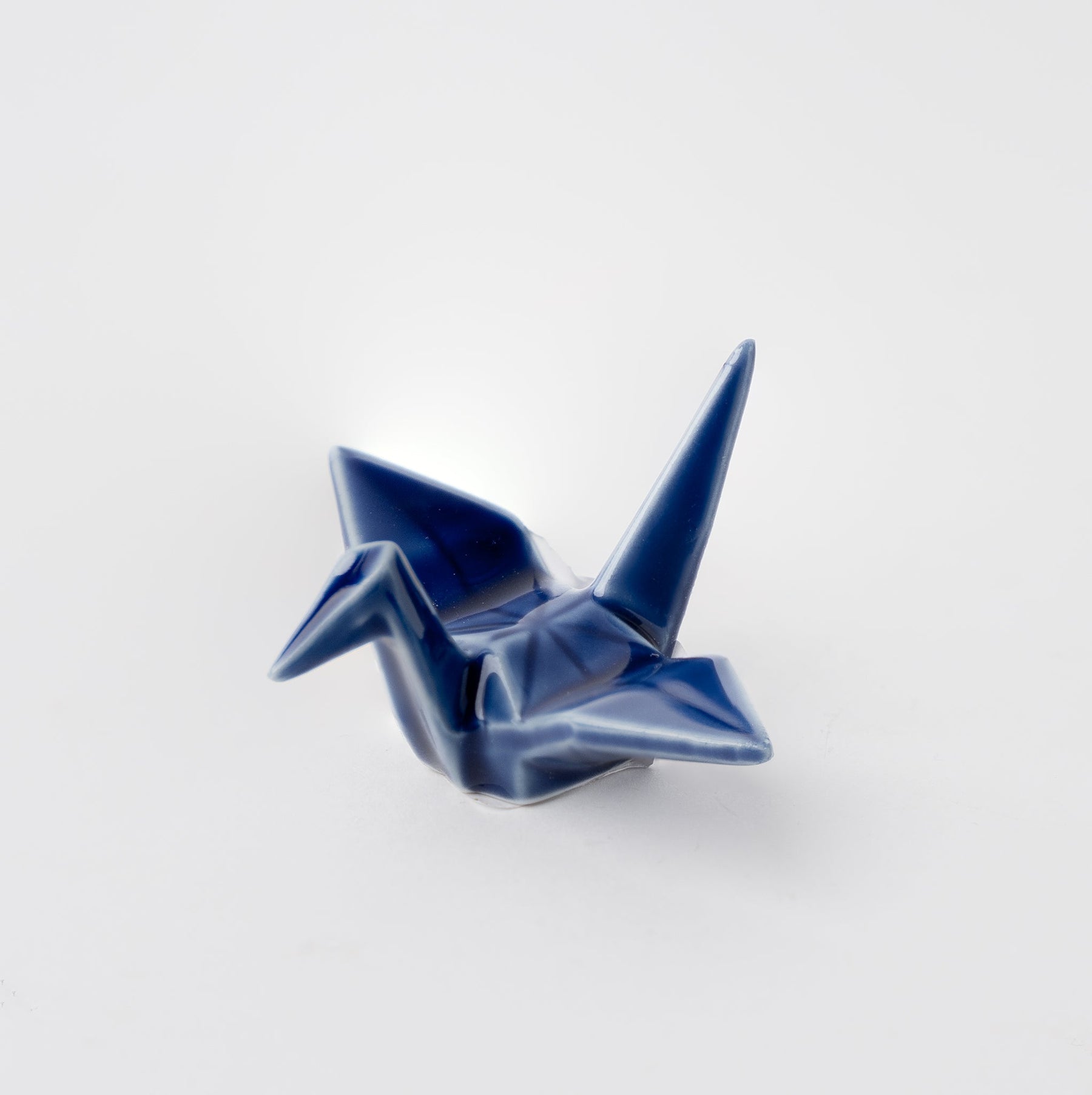 Indigo Blue Origami Crane Chopstick Rest Dishwasher Microwave Safe Tableware
