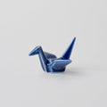 Indigo Blue Origami Crane Chopstick Rest Dishwasher Microwave Safe Tableware