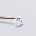 Premium Shiba Dog Chopstick Rest Dishwasher Safe - White Navy