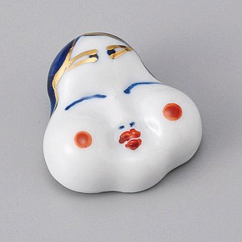 Premium Okame Lady Chopstick Rest White Dishwasher Microwave Safe