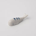 Premium Chopstick Rest – Blue Stripe Whale Tableware Accessory