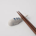 Premium Chopstick Rest – Blue Stripe Whale Tableware Accessory