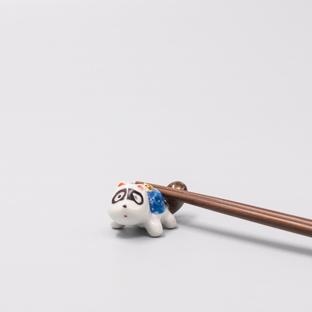 Premium Racoon Chopstick Rest Decorative Tableware Holder