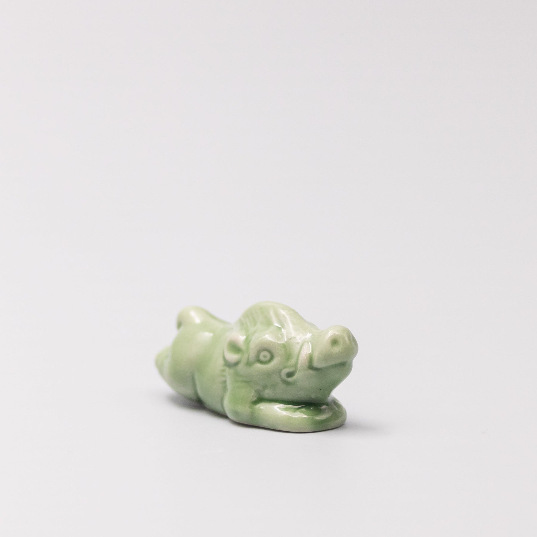 Premium Green Boar Chopstick Rest Japanese Ceramic Tableware