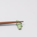 Premium Chopstick Rest – Green Alligator Tableware Accessory