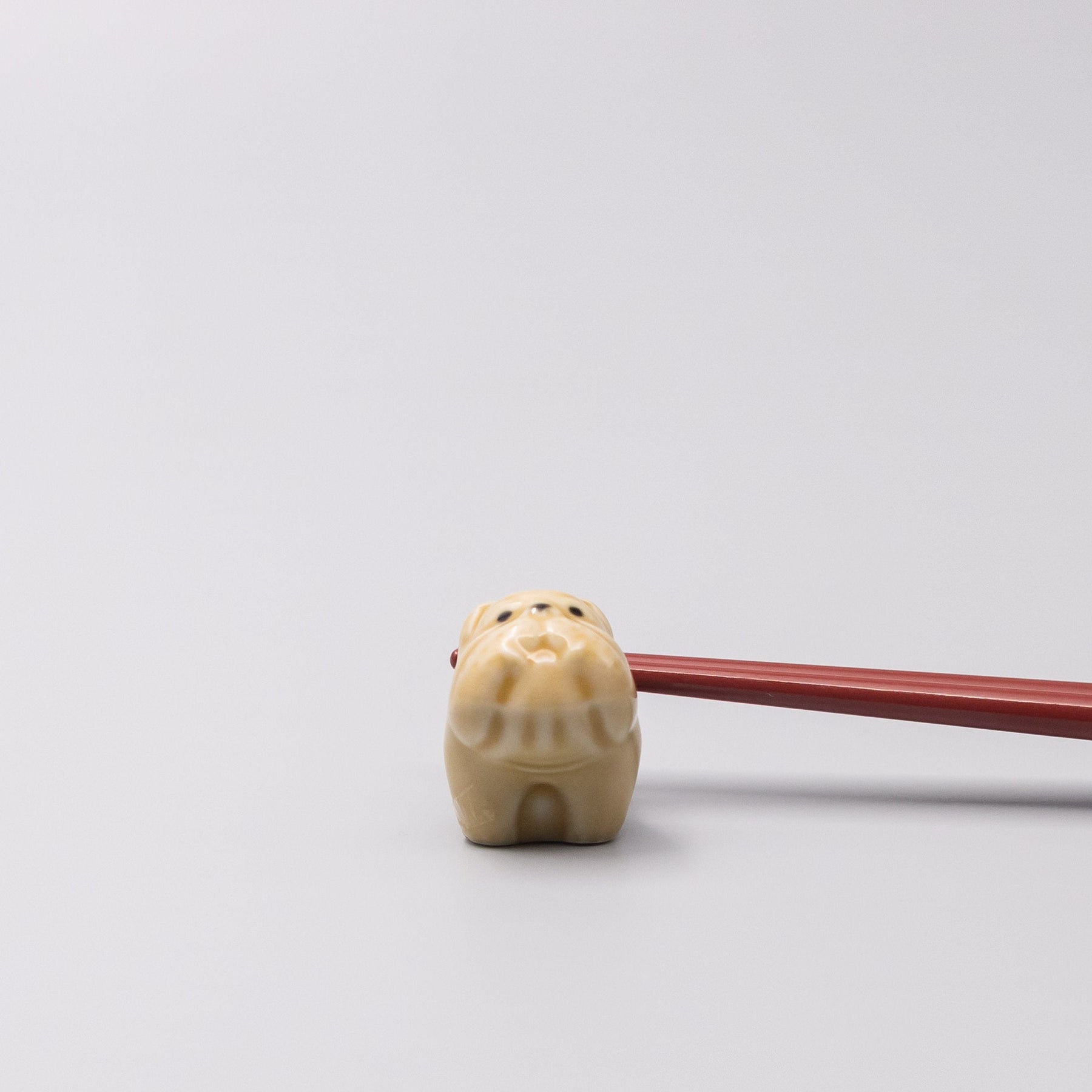 Premium Beige Boxer Dog Ceramic Chopstick Rest Dishwasher Safe