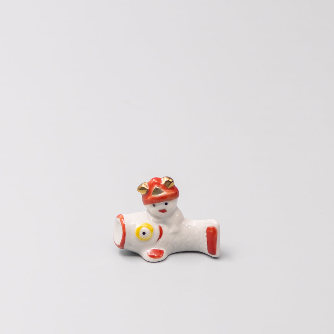 Premium Red White Fish Riding Chopstick Rest Dishwasher Microwave Safe