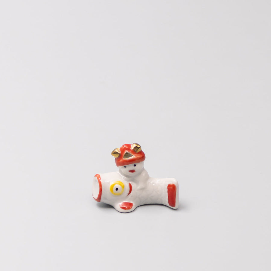 Premium Red White Fish Riding Chopstick Rest Dishwasher Microwave Safe