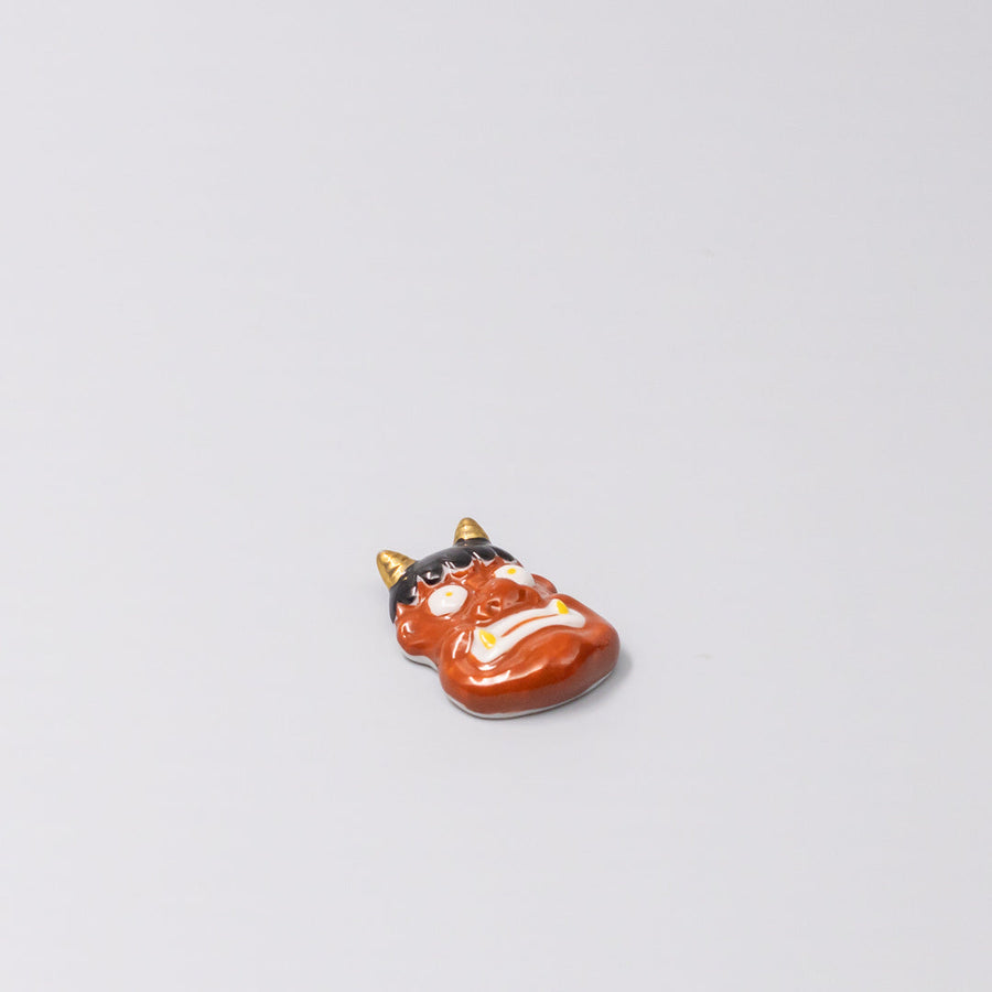 Premium Red Devil Chopstick Rest Japanese Ceramic Tableware