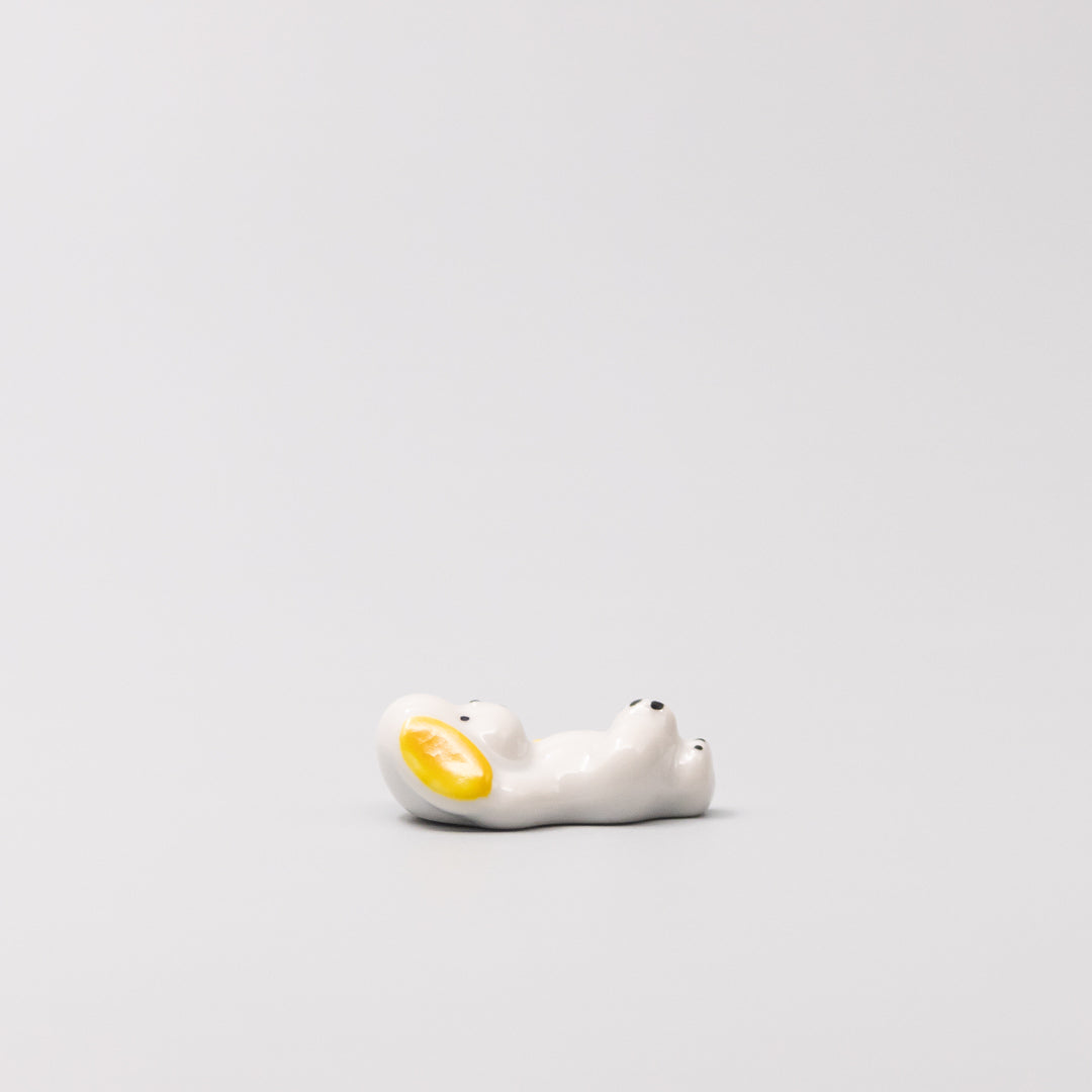 Premium Relaxed Dog Chopstick Rest Dishwasher Safe - White