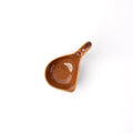 Premium Upright Spoon – Brown Toffee Glaze 11 x 7.5cm