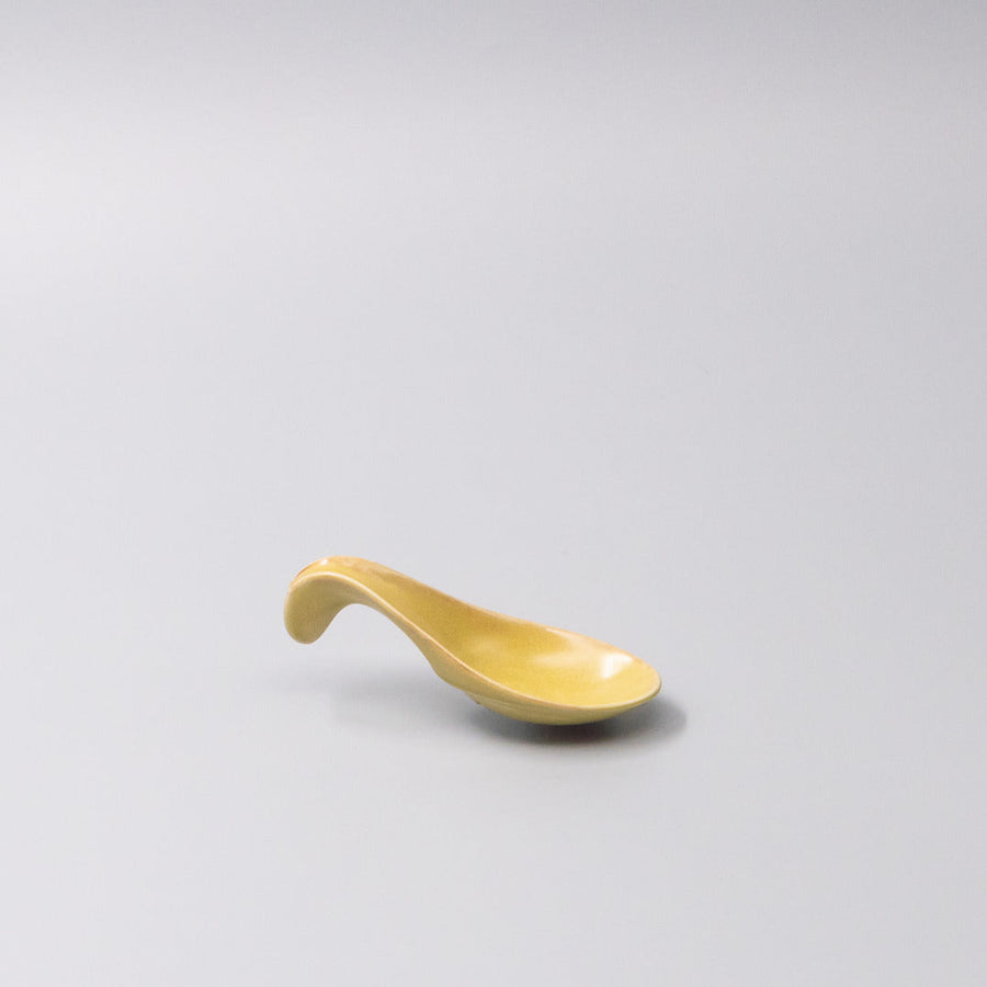 Premium Tapas Spoon – Yellow Ochre Glaze 12.5cm