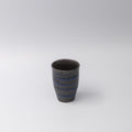 Premium Sushi Mug – Bright Blue Spiral on Black Design 300ml