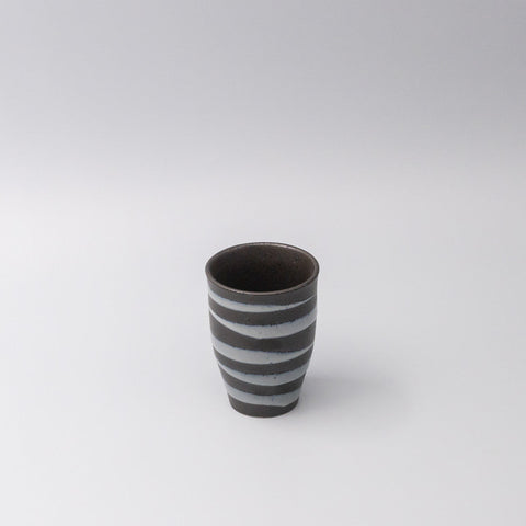 Premium Sushi Mug – Light Blue Spiral on Black Design 300ml