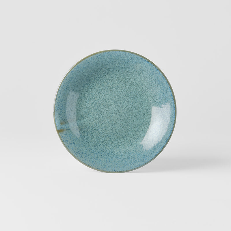 Premium 17cm Peacock Glaze Ceramic Tapas Plate Dishwasher Microwave Safe