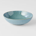 Premium 16.5cm Peacock Glaze Oval Ceramic Bowl 300ml Dishwasher Microwave Safe