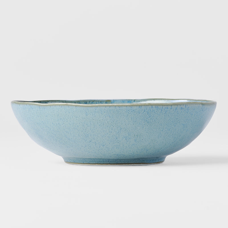 Premium 16.5cm Peacock Glaze Oval Ceramic Bowl 300ml Dishwasher Microwave Safe