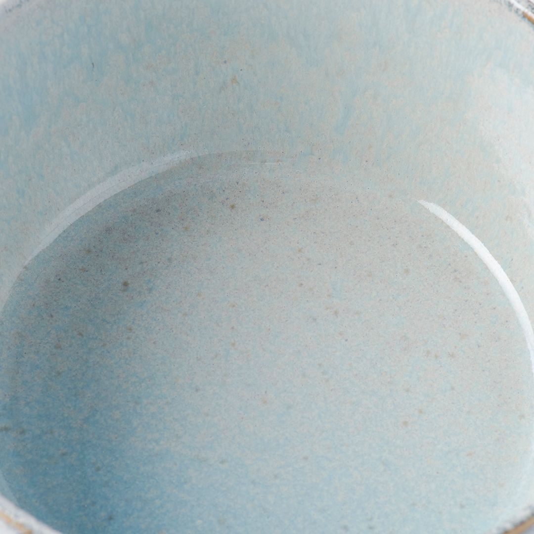 Bowl with Lid 13cm Steel Grey Glaze - SuperSaverAU - view 3