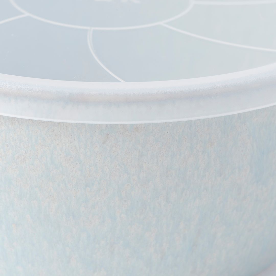 Bowl with Lid 13cm Steel Grey Glaze - SuperSaverAU - view 4