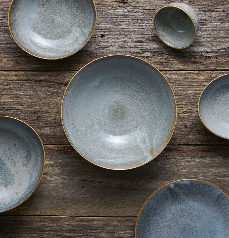 Bowl with Lid 13cm Steel Grey Glaze - SuperSaverAU - view 5