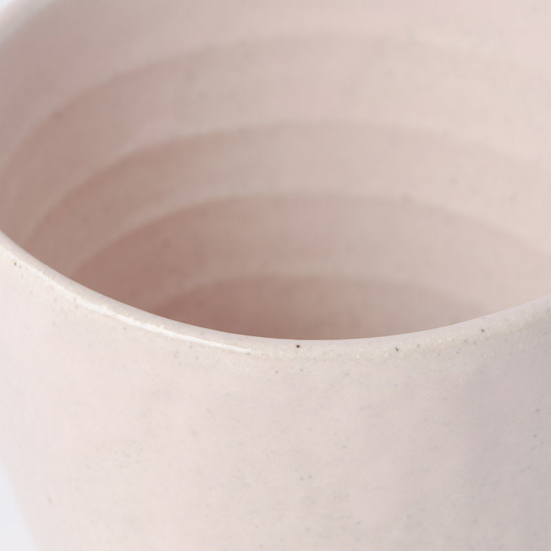 Premium 200ml Sakura Pink Glaze Lopsided Ceramic Mug Dishwasher Microwave Safe