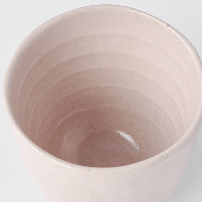 Premium 200ml Sakura Pink Glaze Lopsided Ceramic Mug Dishwasher Microwave Safe