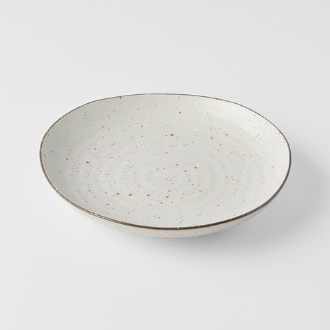 Dinner Plate Organic Shape 23cm Fleck Glaze - SuperSaverAU - view 1
