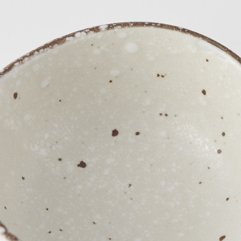Premium 8.5cm Fleck Glaze Organic Ceramic Sauce Dish 100ml Dishwasher Microwave Safe