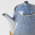 Premium Teapot – Blue Wavy Line Design 400ml