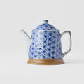 Premium 400ml Starburst Glaze Ceramic Teapot Dishwasher Microwave Safe