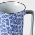 Premium Mug with Handle – Blue Starburst Design 400ml