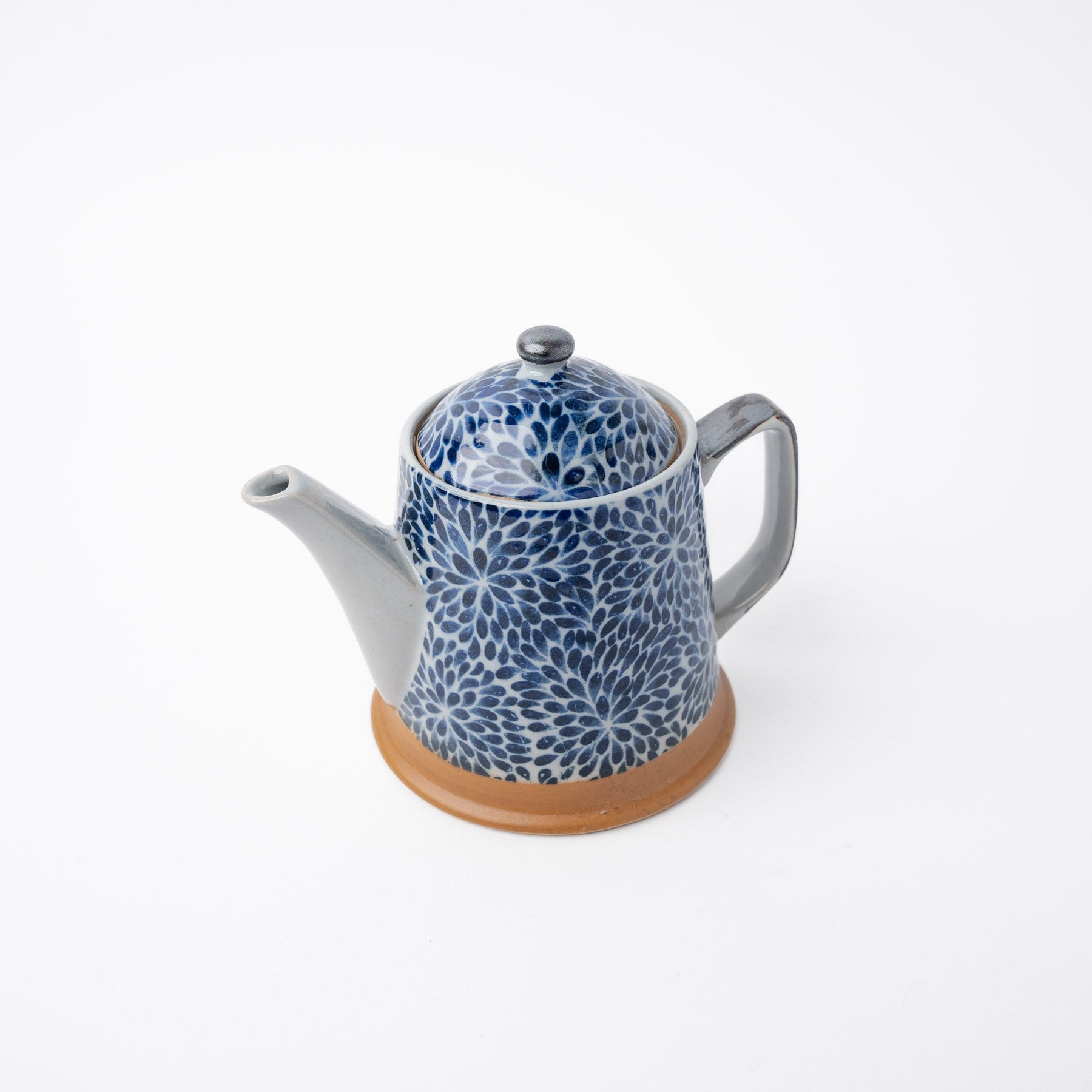 Premium 400ml Chrysanthemum Design Ceramic Teapot Dishwasher Microwave Safe
