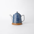 Premium 400ml Chrysanthemum Design Ceramic Teapot Dishwasher Microwave Safe