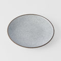 Premium 25cm Crazed Grey Glaze Ceramic Dinner Plate Dishwasher Microwave Safe