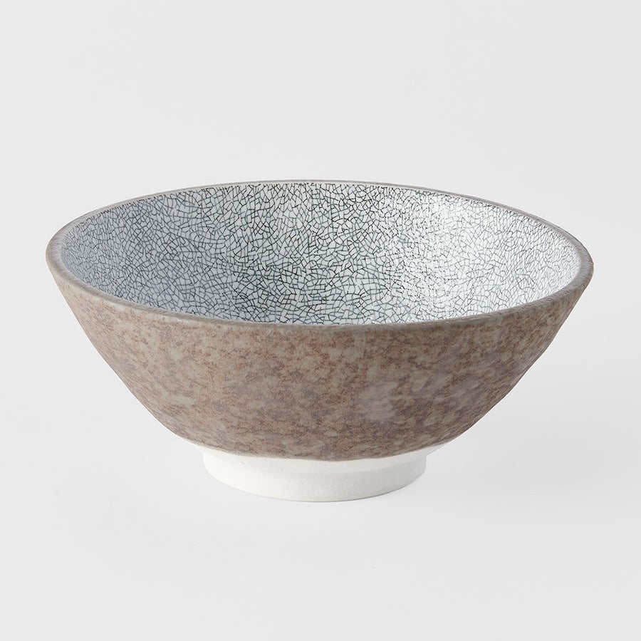 Udon Bowl 19.5cm Crazed Grey - SuperSaverAU - view 1