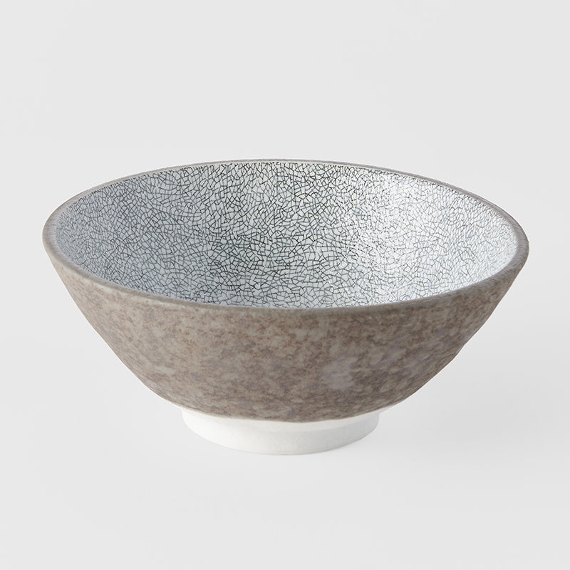 Premium Crazed Grey Glaze Bowl – 15cm Ceramic Bowl, 450ml