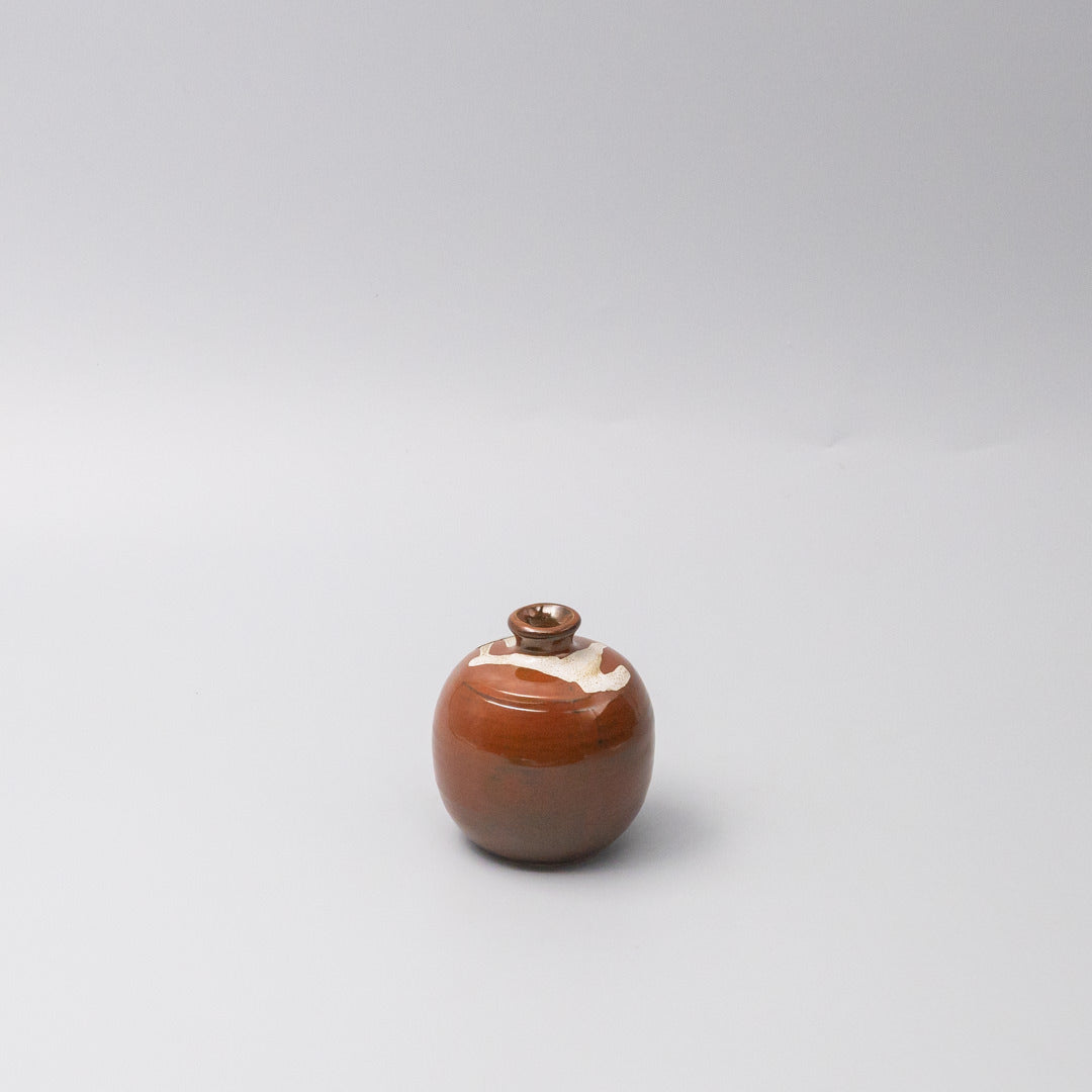 Premium Small Koge Shino Round Ceramic Vase