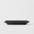 Premium Sushi Plate with Charcoal Net Design - 22cm