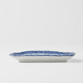 Premium Tempura Plate – Blue Indigo Wave Design 21cm
