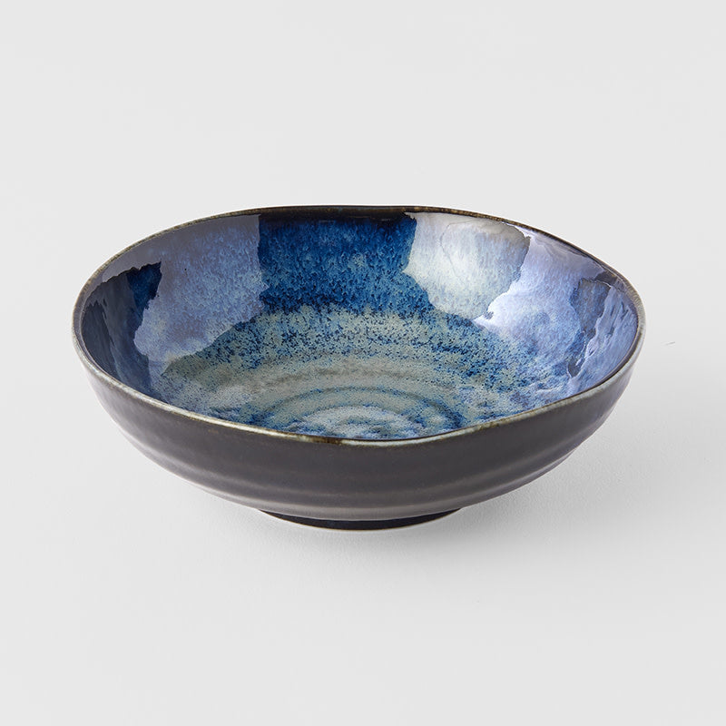 Premium Organic Bowl – Dark Blue Kanso Indigo Glaze 15cm, 250ml