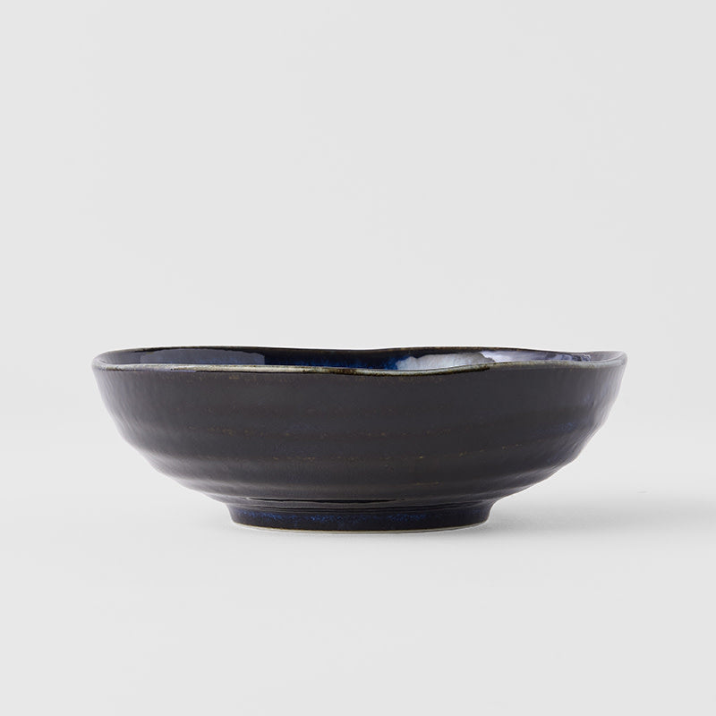 Premium Organic Bowl – Dark Blue Kanso Indigo Glaze 15cm, 250ml