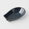 Premium Kanso Indigo Blue Glaze Ramen Spoon Rest Ceramic Tableware