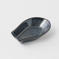 Premium Kanso Indigo Blue Glaze Small Ceramic Spoon Rest Dishwasher Microwave Safe