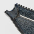 Premium Kanso Indigo Blue Glaze Small Ceramic Spoon Rest Dishwasher Microwave Safe