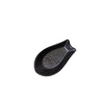 Premium Kanso Matte Black Glaze Small Ceramic Spoon Rest Dishwasher Microwave Safe